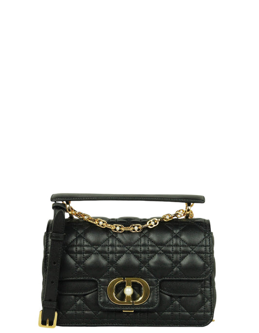 Christian Dior Black Small Dior Jolie Top Handle Bag