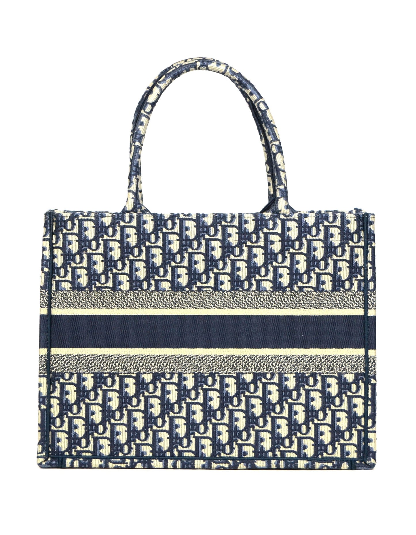 Christian Dior 2020 Blue Oblique Monogram Small Book Tote Bag