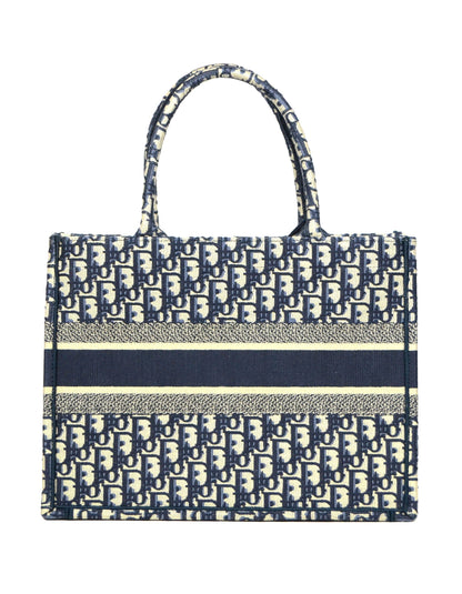 Christian Dior 2020 Blue Oblique Monogram Small Book Tote Bag
