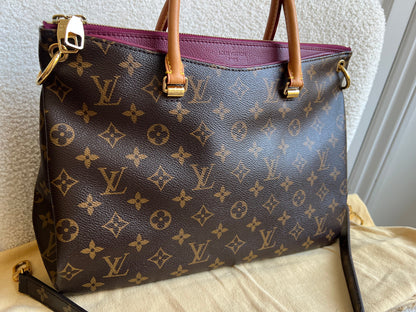 Louis Vuitton Pallas Tote in Monogram and Fuchsia (RRP £1960)