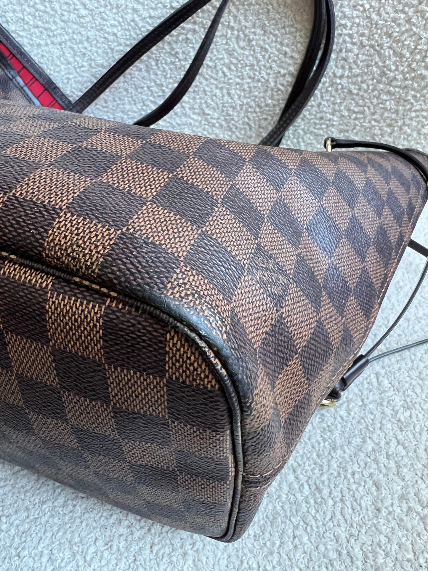 Louis Vuitton Neverfull MM Damier Ebene Cherry Interior (RRP £1,430)