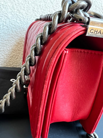 Chanel Small Red Boy Bag (RRP £5,390)