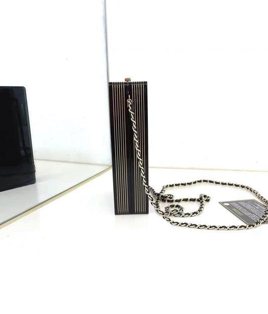 Chanel Luxury Leather Black Clutch Style 11