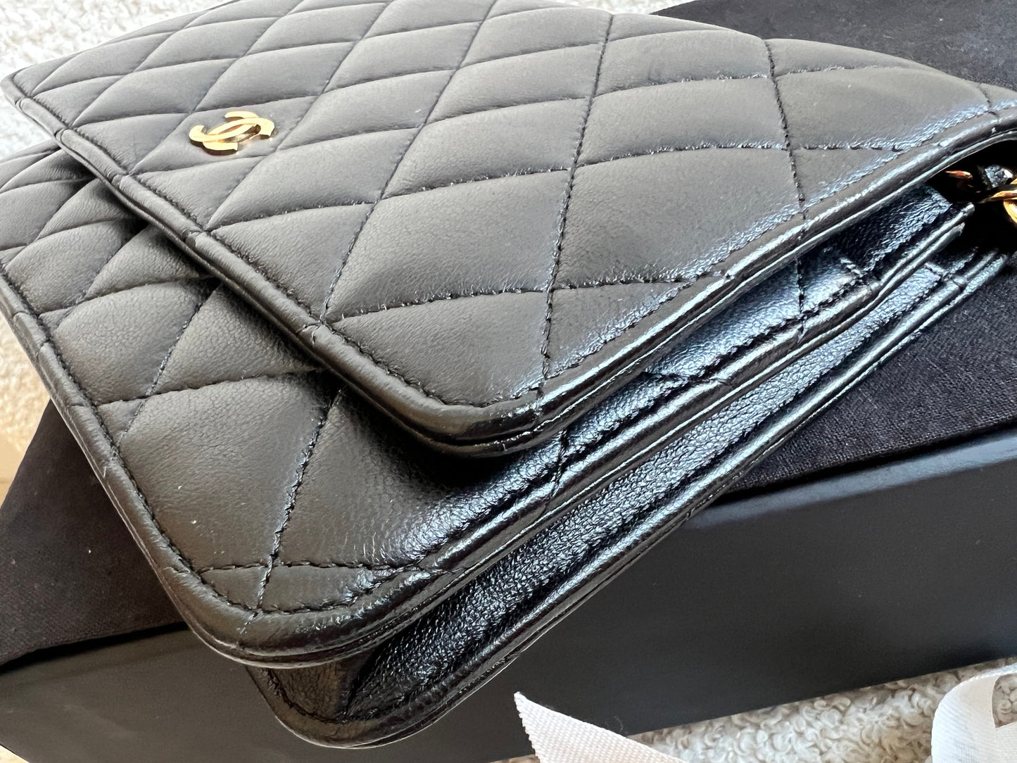 Chanel Wallet on Chain in Black Lambskin Gold Hardware (RRP £2,930)