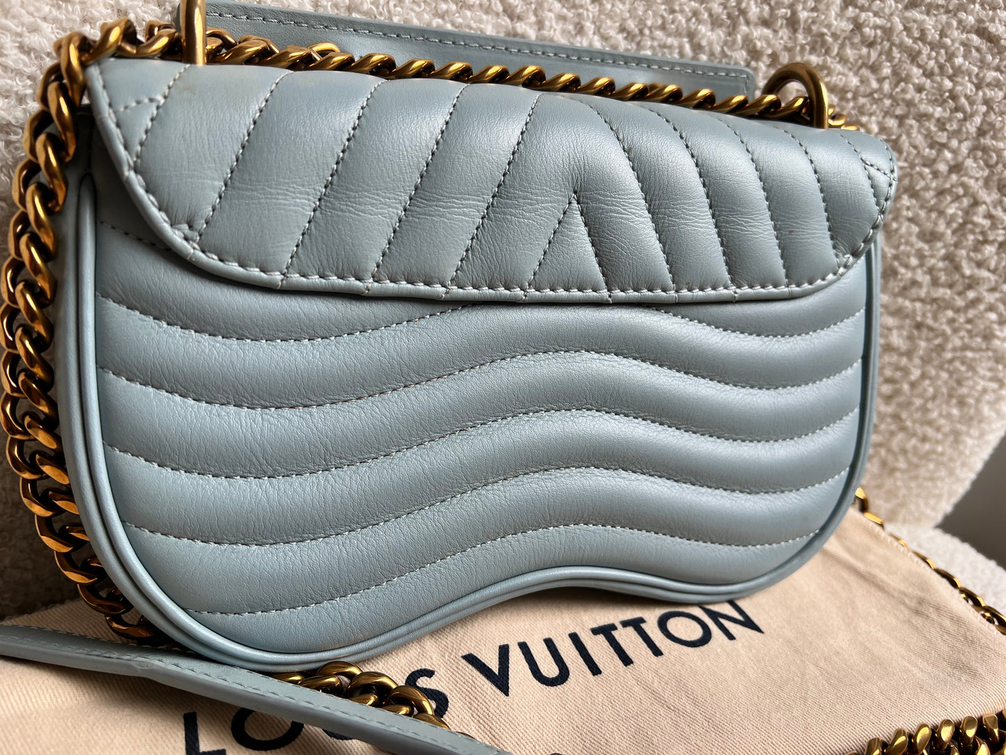 Louis Vuitton New Wave PM Bag in Light Blue