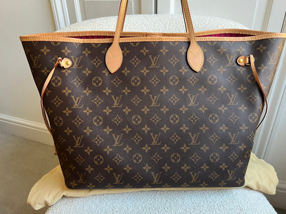 Louis Vuitton Neverfull GM Monogram Pivoine Interior (RRP £1,500)
