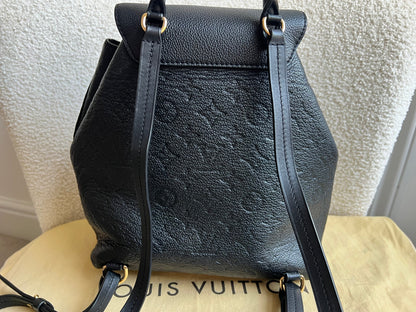 Louis Vuitton Montsouris Backpack Black Empreinte