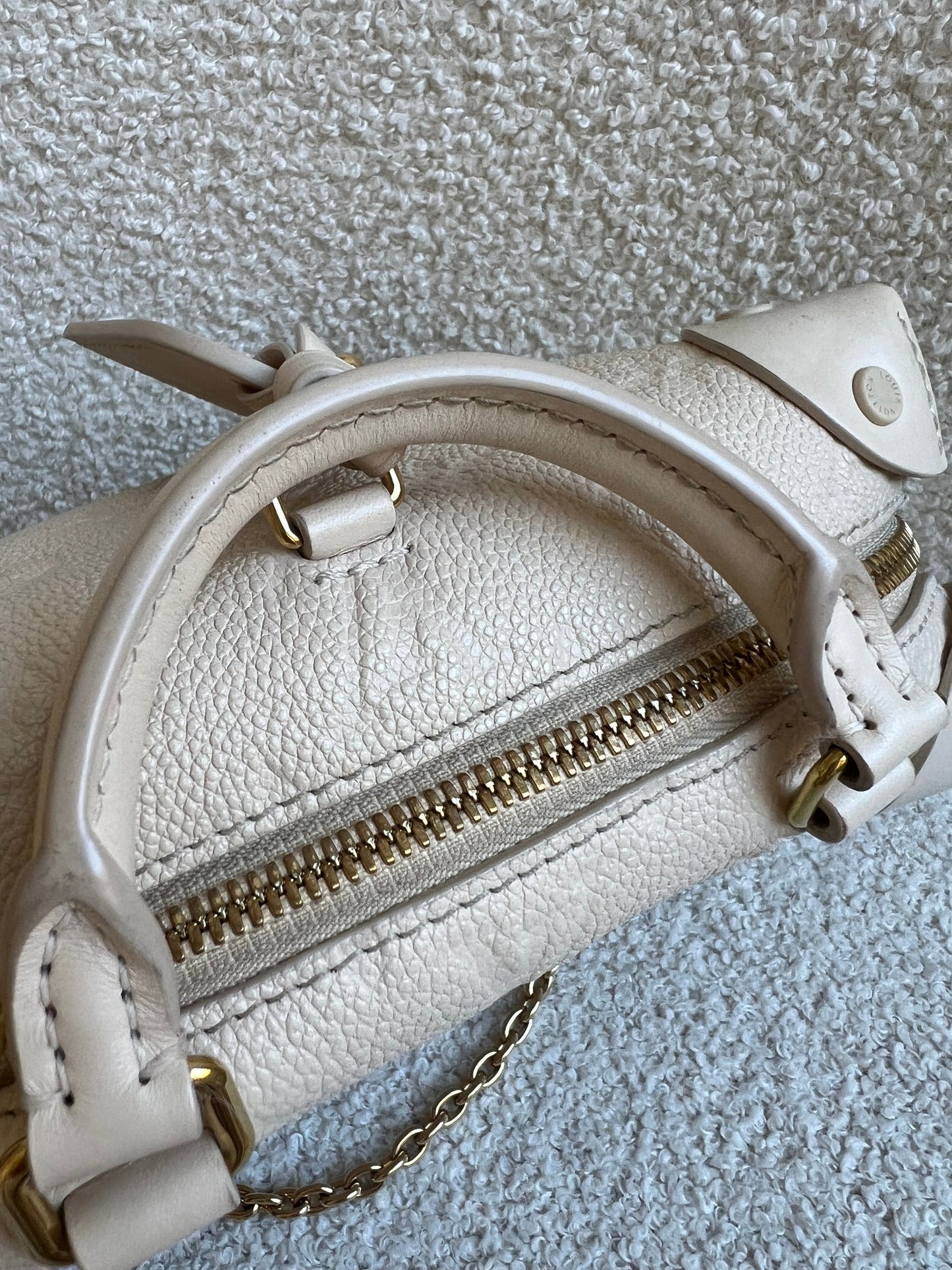 Louis Vuitton Cream Empreinte Petite Malle Souple Bag (RRP £2420)