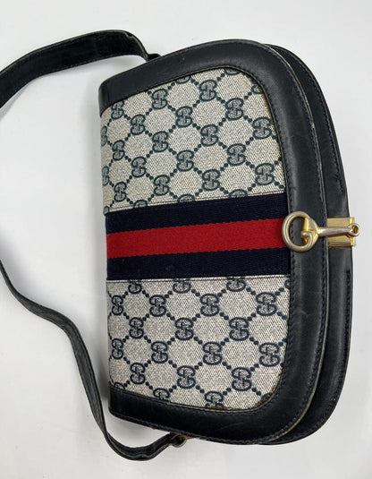 Vintage Gucci Canvas Crossbody Bag