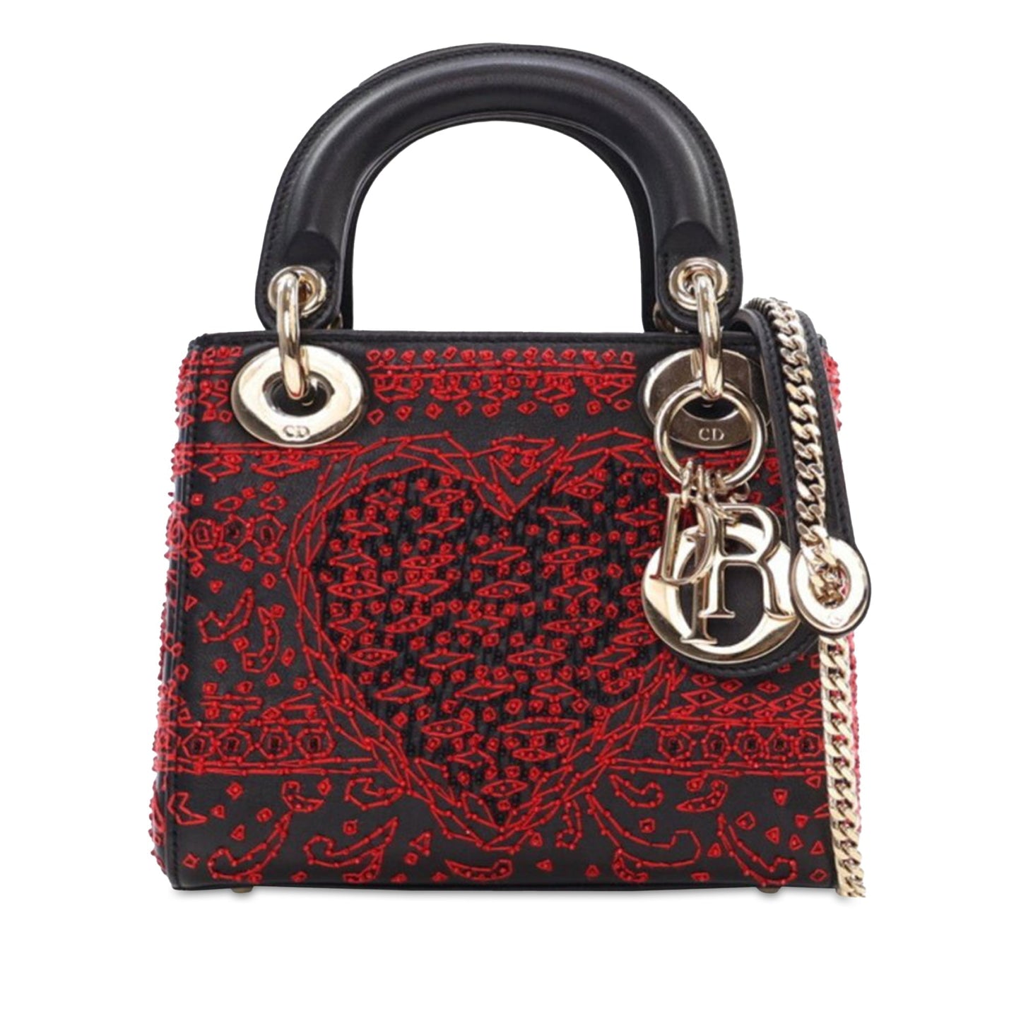 Dior Lady Dior Chain Leather Shoulder Bag