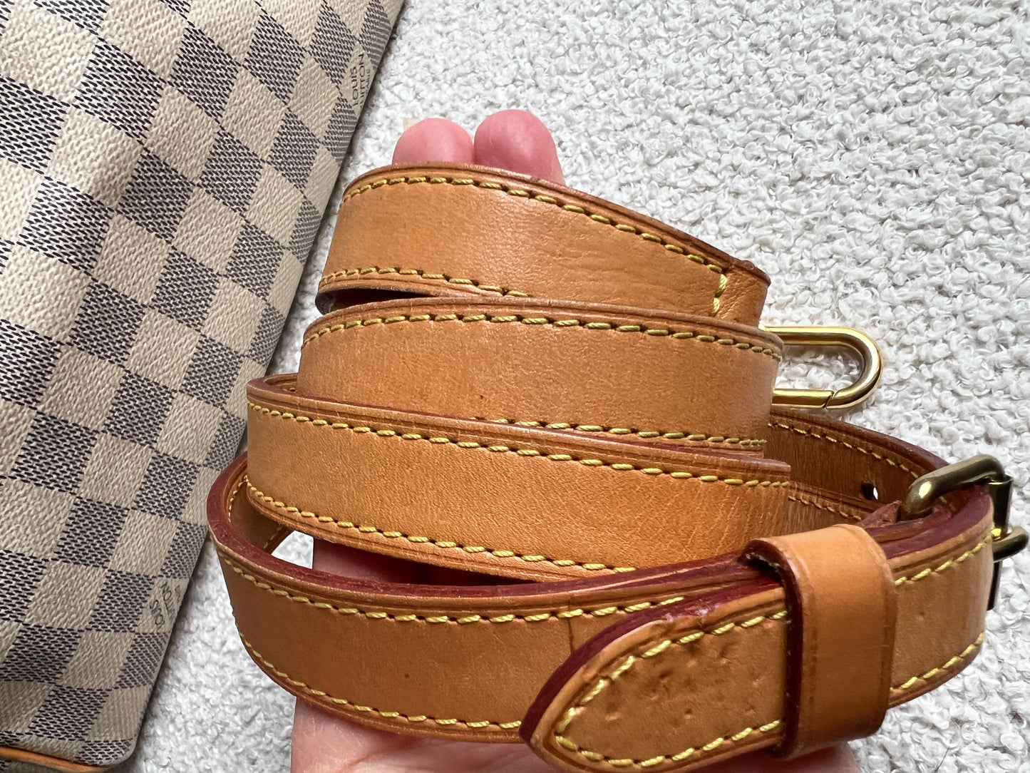 Louis Vuitton Speedy 25 Bandouliere Damier Azur (RRP £1,440)