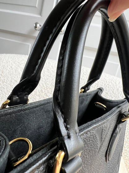 Louis Vuitton On the Go Black PM Empreinte (RRP £2,420)