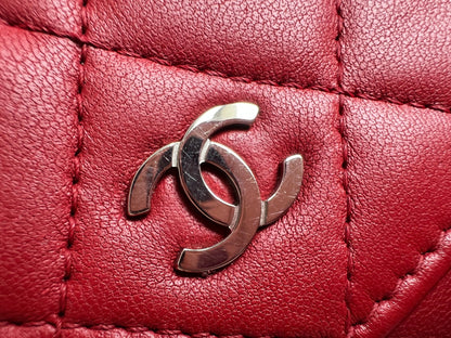 Chanel Red Lambskin Wallet on Chain (RRP £2,930)