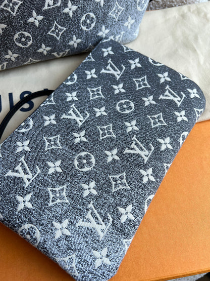 Louis Vuitton Neverfull MM Jacquard Denim