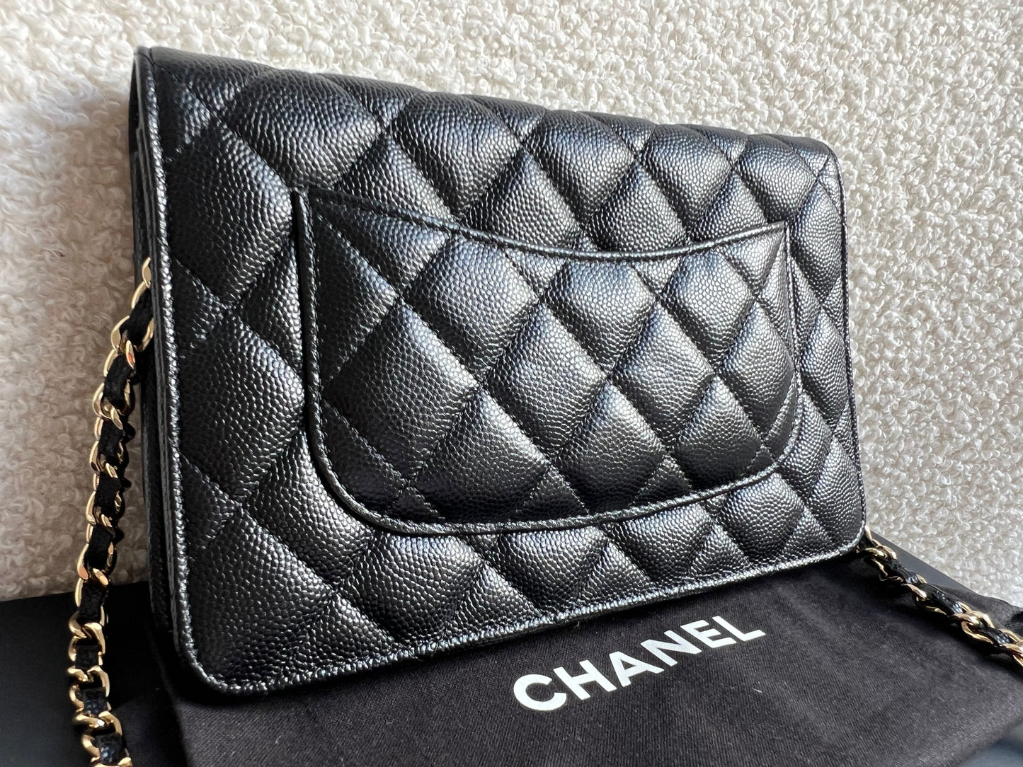 Chanel Black Caviar Wallet on Chain (RRP £2,930)