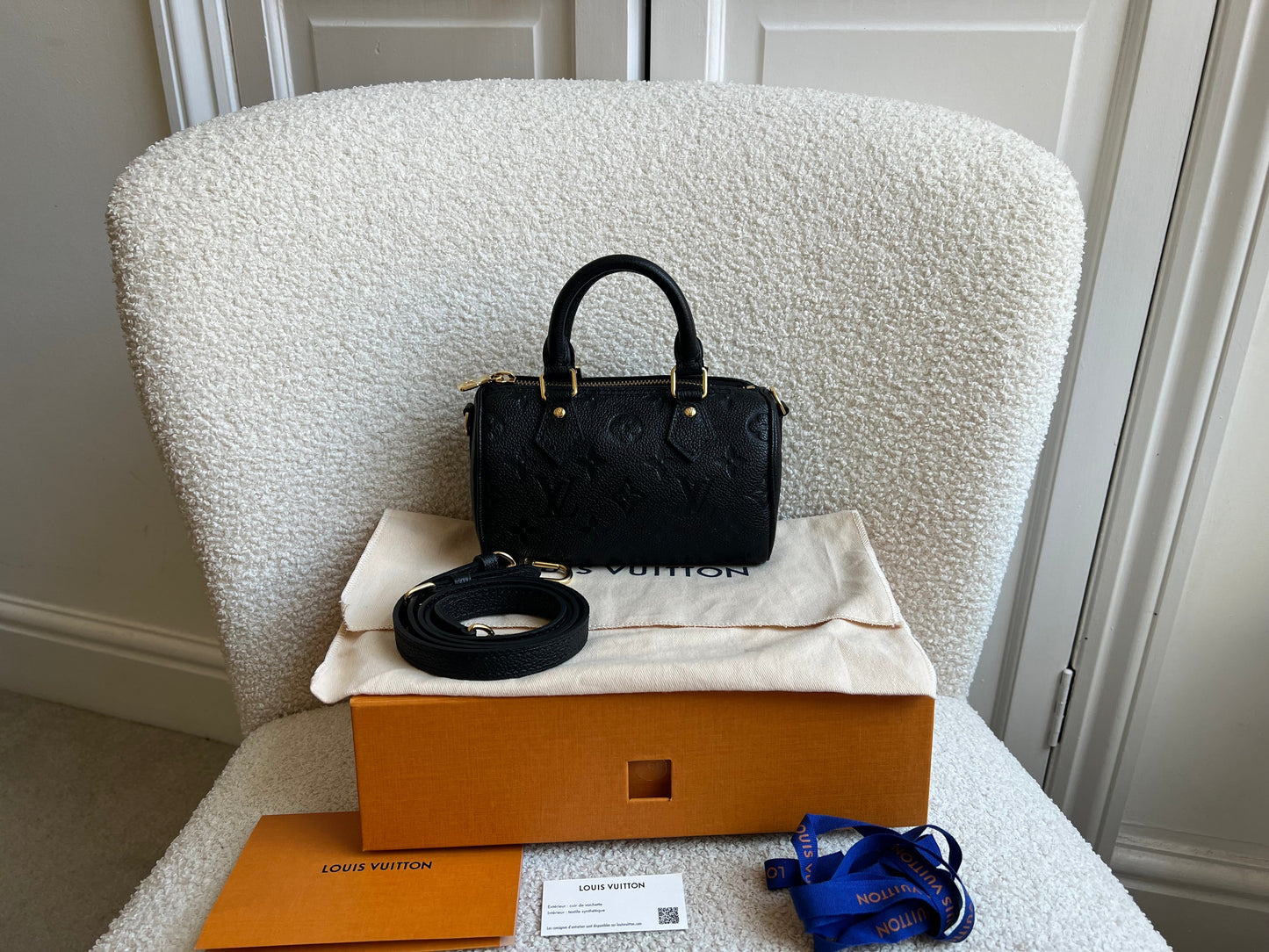 Louis Vuitton Speedy Nano Black Empreinte (RRP £1540)