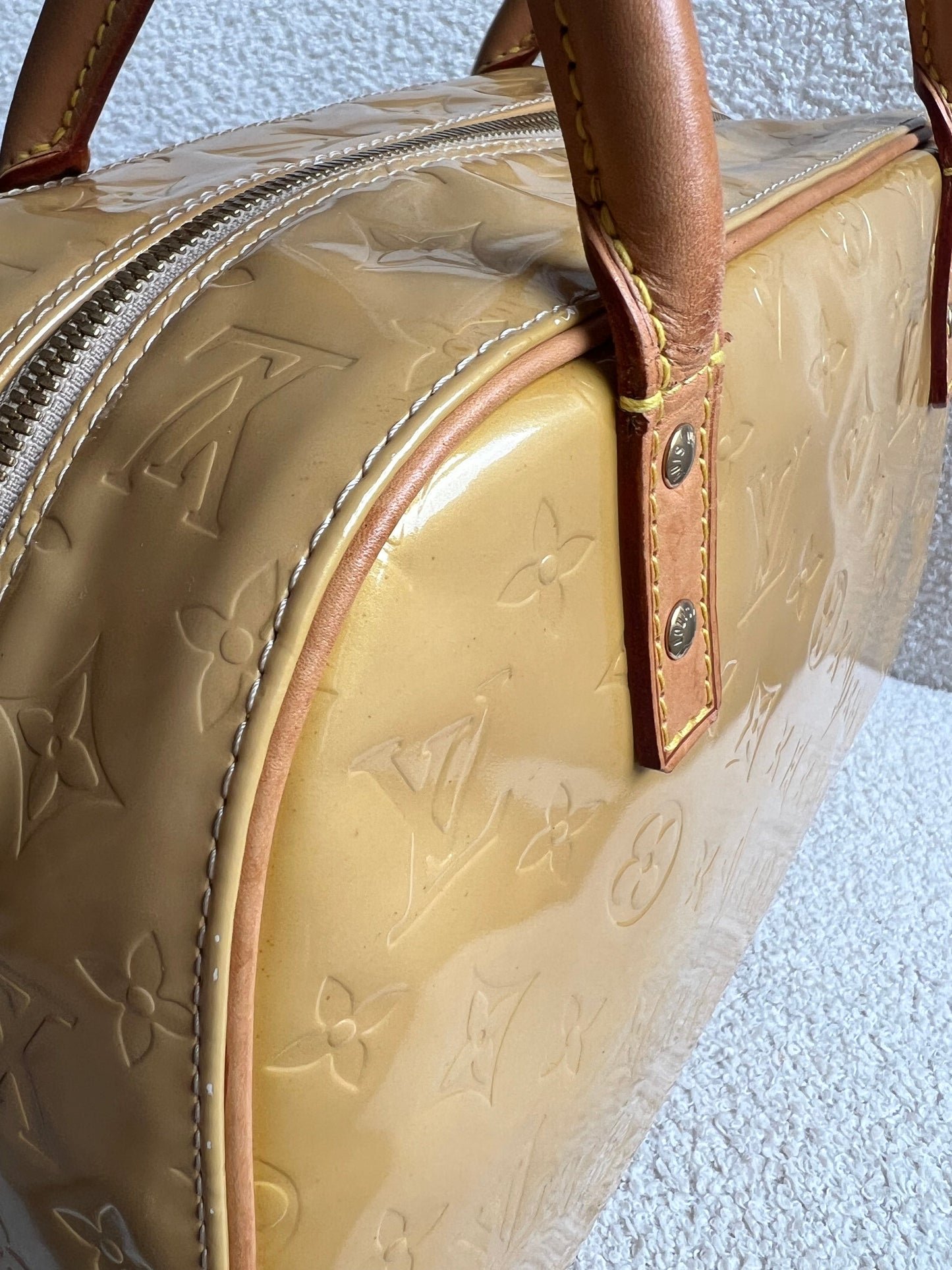 Louis Vuitton Tompkins Square Bag Pearl Monogram Vernis