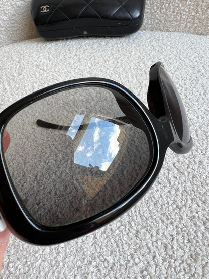 Chanel Black Bow Sunglasses