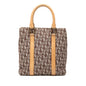 Brown Dior Diorissimo Trotter Canvas Tote