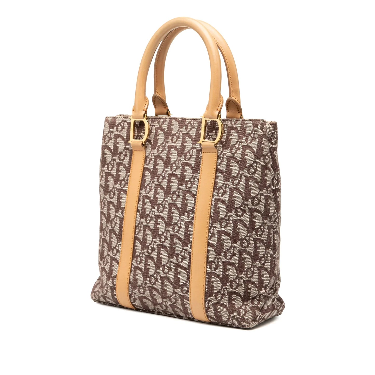 Brown Dior Diorissimo Trotter Canvas Tote