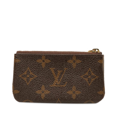 Brown Louis Vuitton Monogram Pochette Cles Coin Pouch