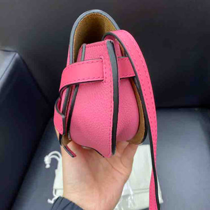 Loewe Mini Gate Crossbody Bag, Pink Leather