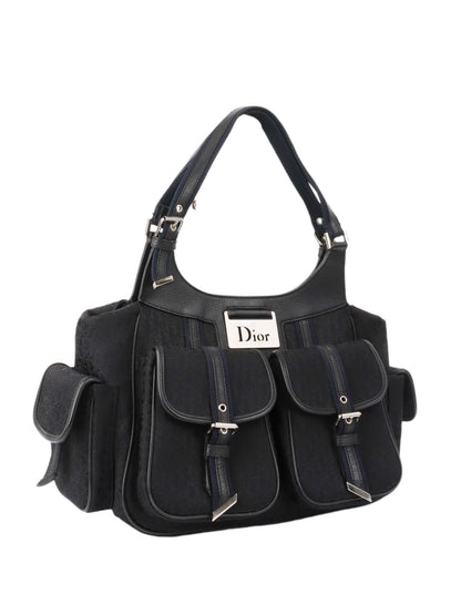 Dior Black Canvas Pocket Bag.