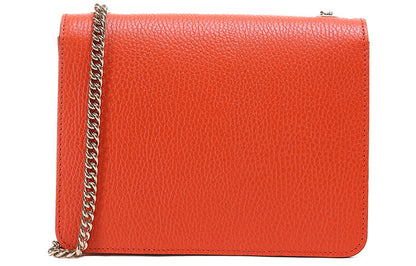 MLB Gucci Leather Organ Crossbody Bag Single Shoulder Bag Orange 510304-CAO0G-7527