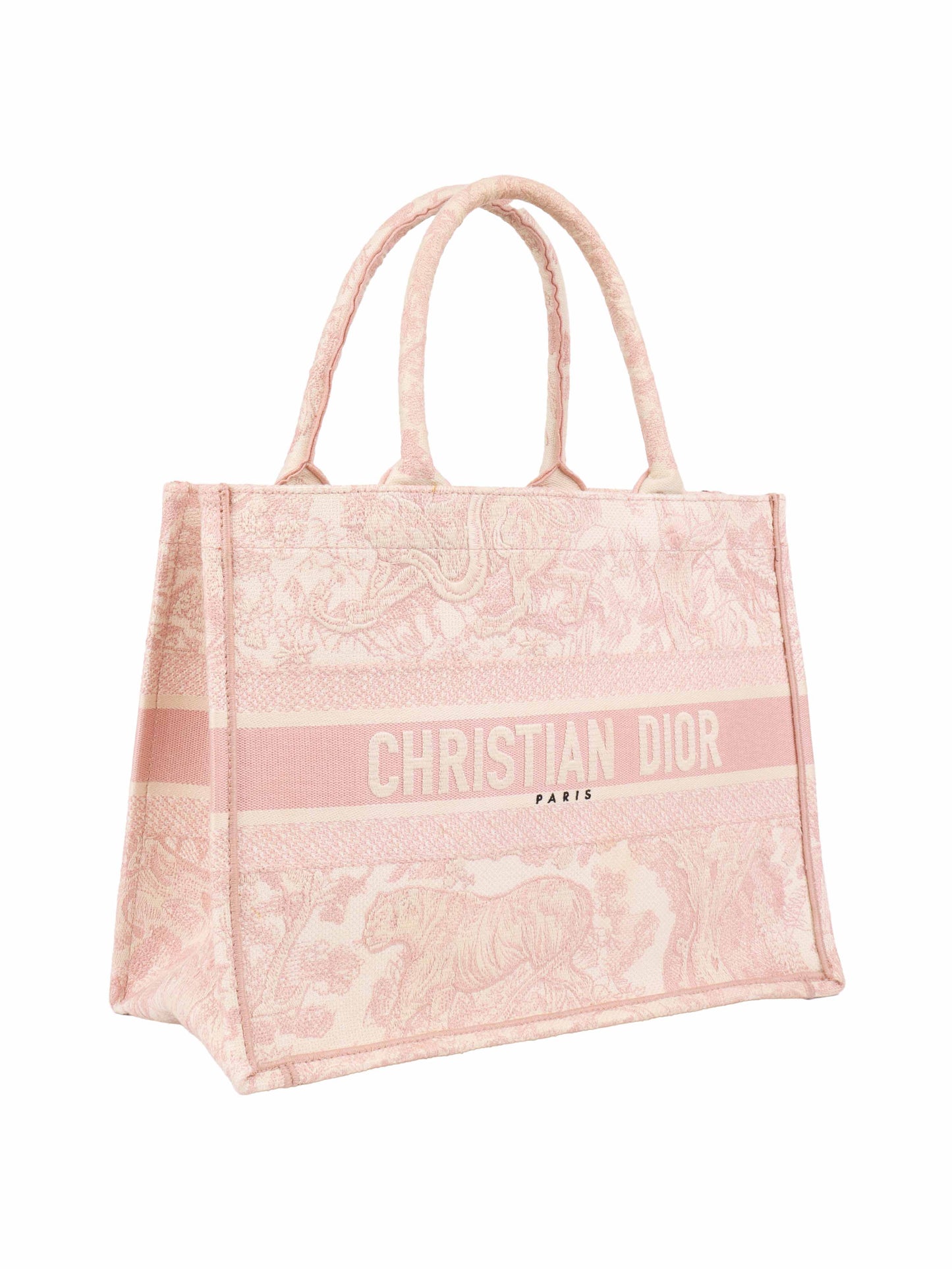 Dior Pink Cream Medium Book Tote