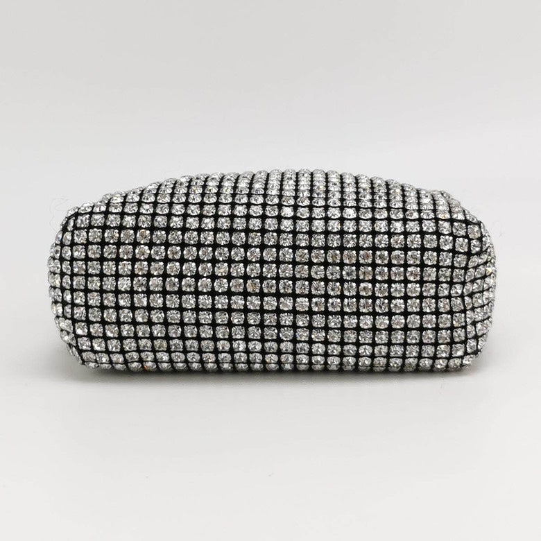 Alexander Wang Heiress Collection Cowhide Rhinestone Decorative Handbag