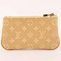 LOUIS VUITTON 2008 Made Monogram Mini Lin Pochette Cles Beige