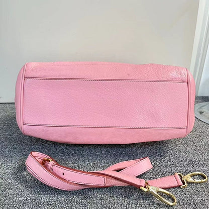 Dolce & Gabbana Sicily Leather Crossbody Bag Pink