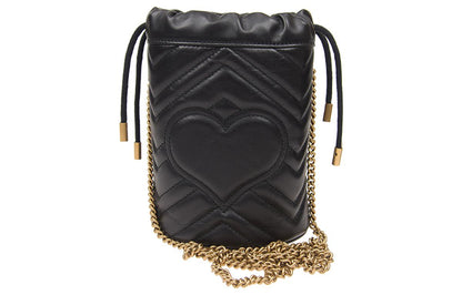 MLB Gucci GG Marmont Mini Crossbody Bag Black 575163-DTDRT-1000