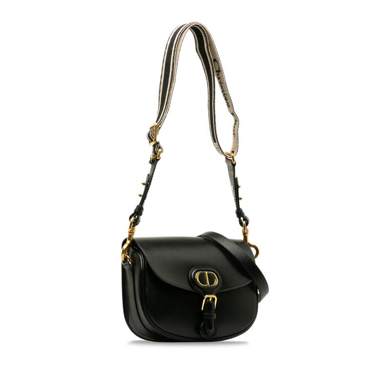 Christian Dior Shoulder Bag Crossbody Bag Black Calf Leather M9319UMOL