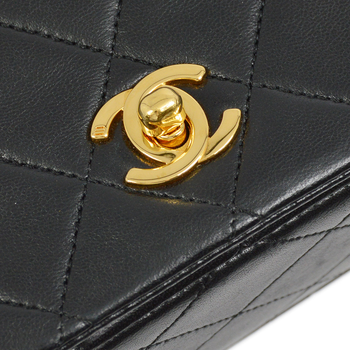 Chanel Flap Mini Lambskin Black Shoulder Bag Style 4