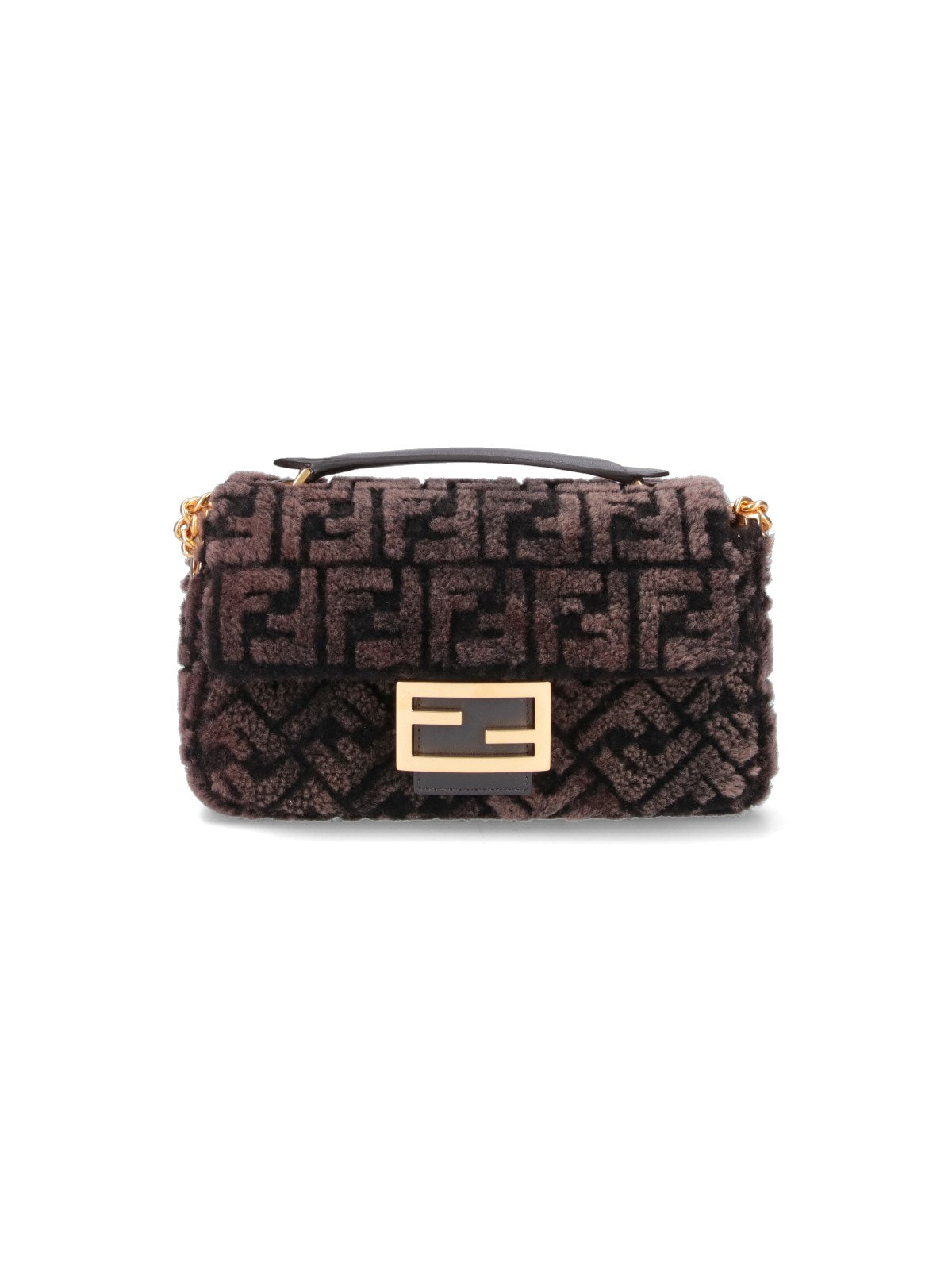 Fendi Women "Baguette Chain Midi" Crossbody Bag