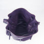 Luxury Hermes Nappa Leather Shoulder Bag Purple Silver