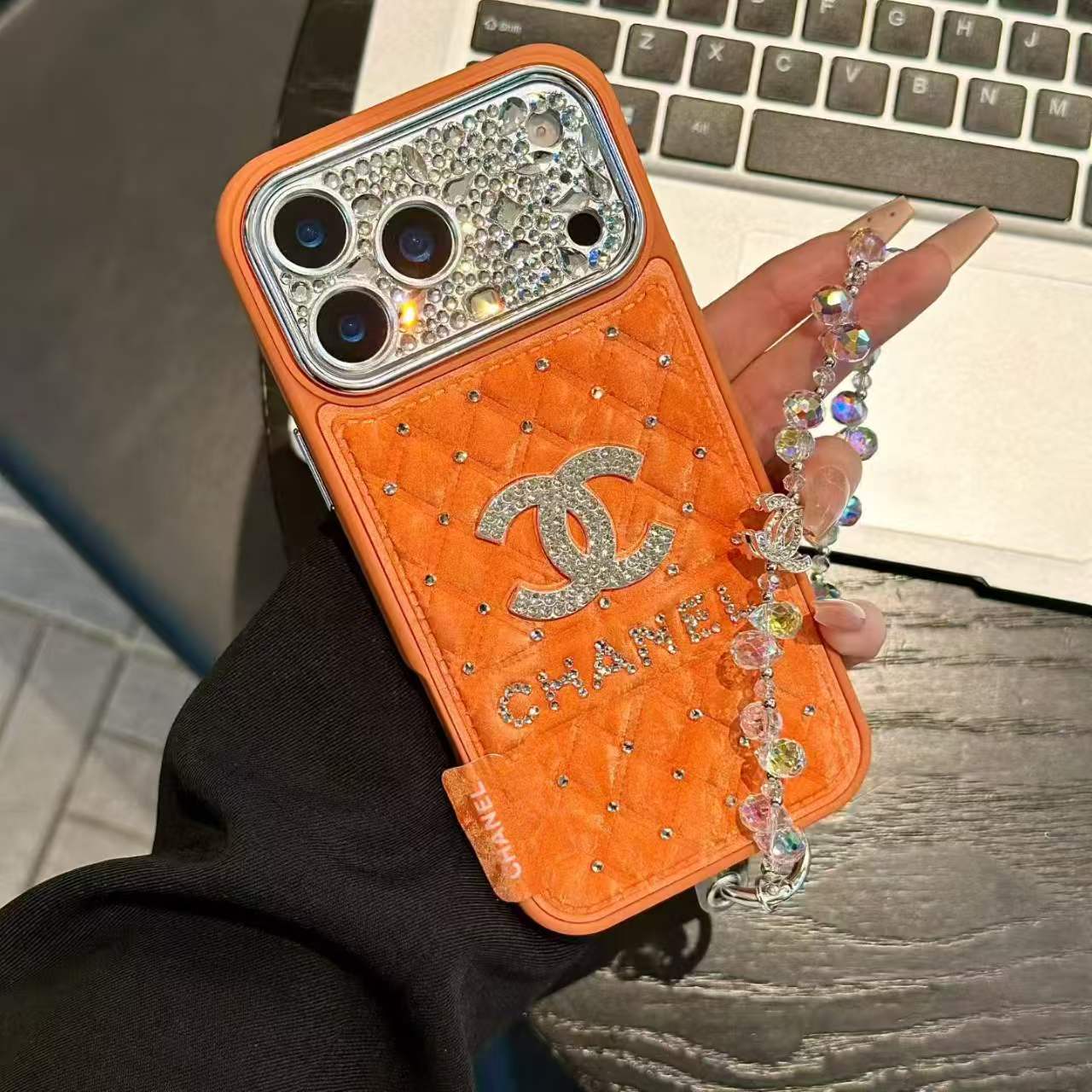 Luxurious, sparkling diamond iPhone phone case-3