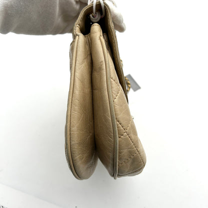 CHANEL Glazed Calfskin Quilted Bubble CC Flap Crossbody Bag  LA19636