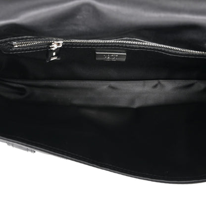 Fendi Econyl Cuoio Romano Multipocket Baguette Black