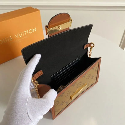 Louis Vuitton Dauphine Chain Wallet For Women