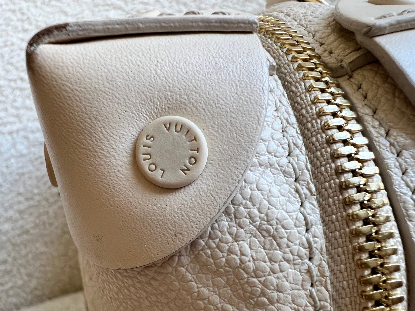 Louis Vuitton Cream Empreinte Petite Malle Souple Bag (RRP £2420)