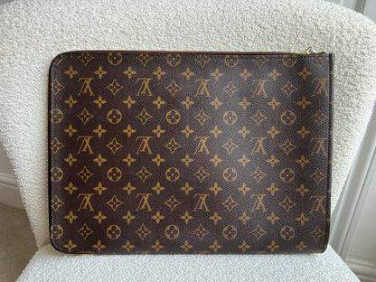 Louis Vuitton Monogram Poch Documents Portfolio Case 39
