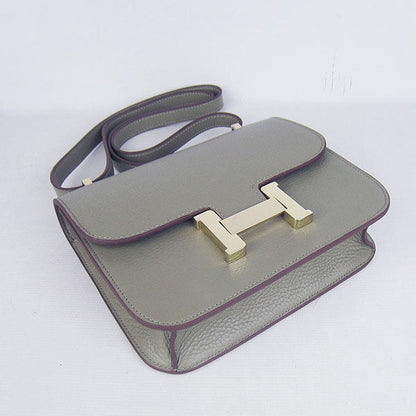 Luxury Hermes Constance Cowskin Leather Bag Khaki Golden