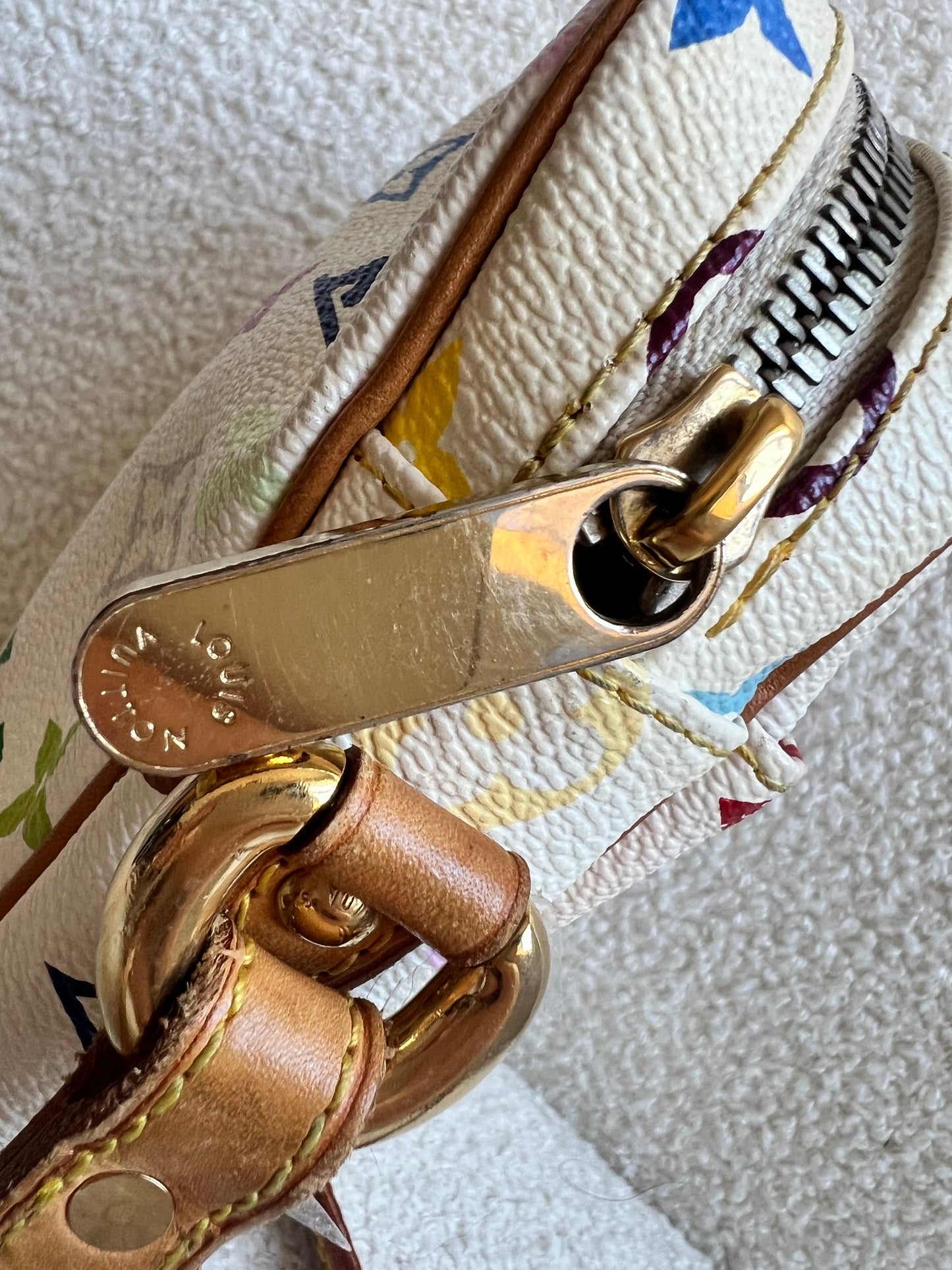 Louis Vuitton Rift Bag White Multicolore Takashi