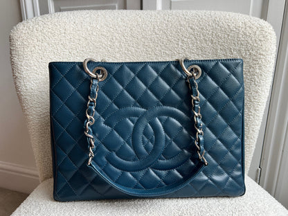 Chanel Dark Blue Blue Caviar Grand Shopper Tote (GST)