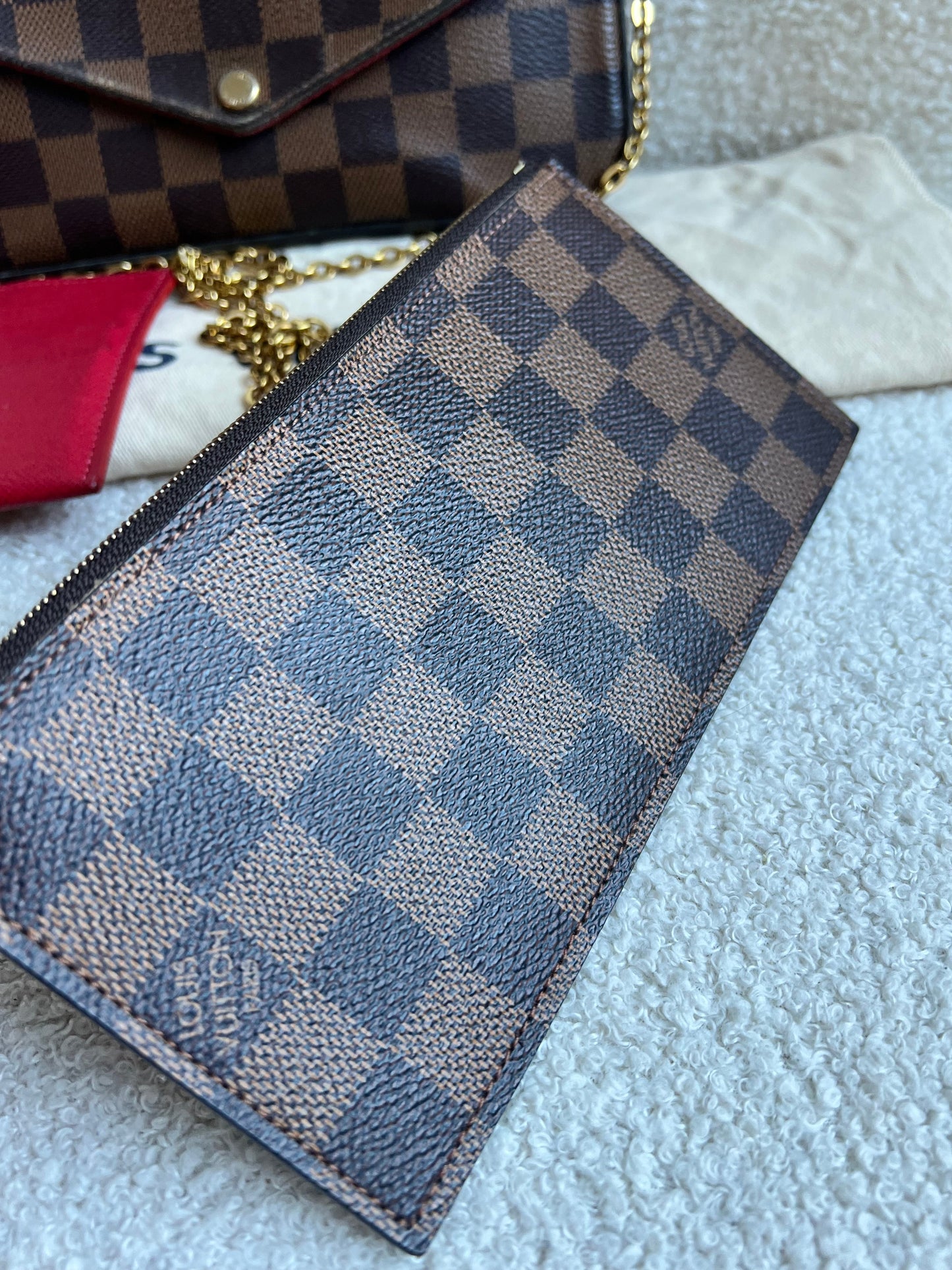 Louis Vuitton Felicie Pochette Damier Ebene (RRP £1090)
