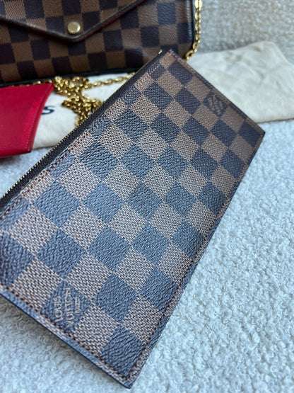 Louis Vuitton Felicie Pochette Damier Ebene (RRP £1090)
