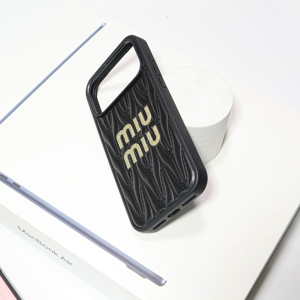 MM 3 Color Soft Leather Quilted iPhone Case