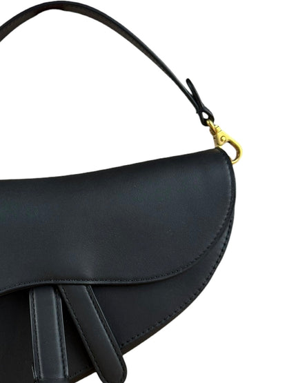 Christian Dior Black Mini Saddle Bag